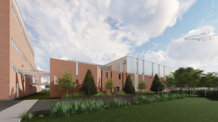 Image projetée du nouveau bâtiment de l'usine Louise-Gravel