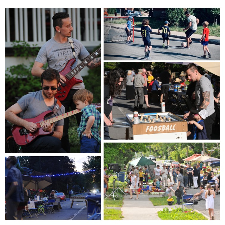 Photos d'une fête de voisins