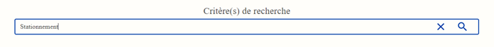 Barre de recherche