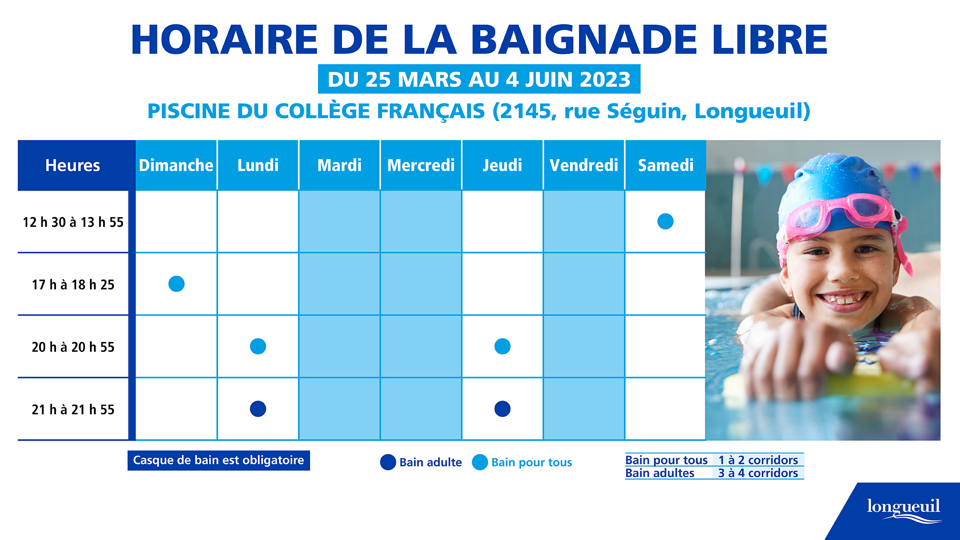 bains libres Collège Français
