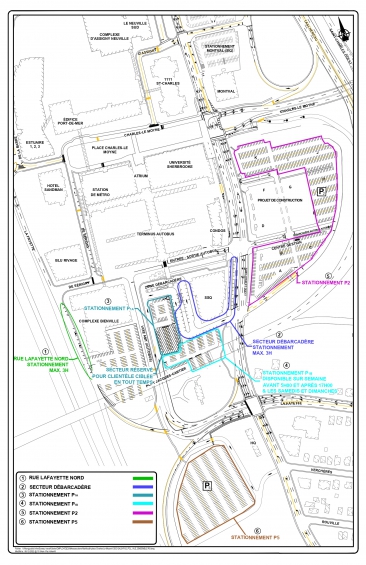 Plan des stationnements centre-ville